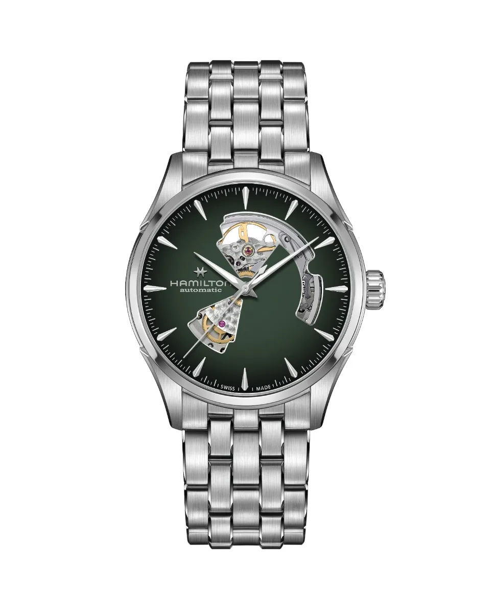 

Jazzmaster Open Heart Automatic 42 мм мужские часы H32705160 из стали Hamilton, серебряный