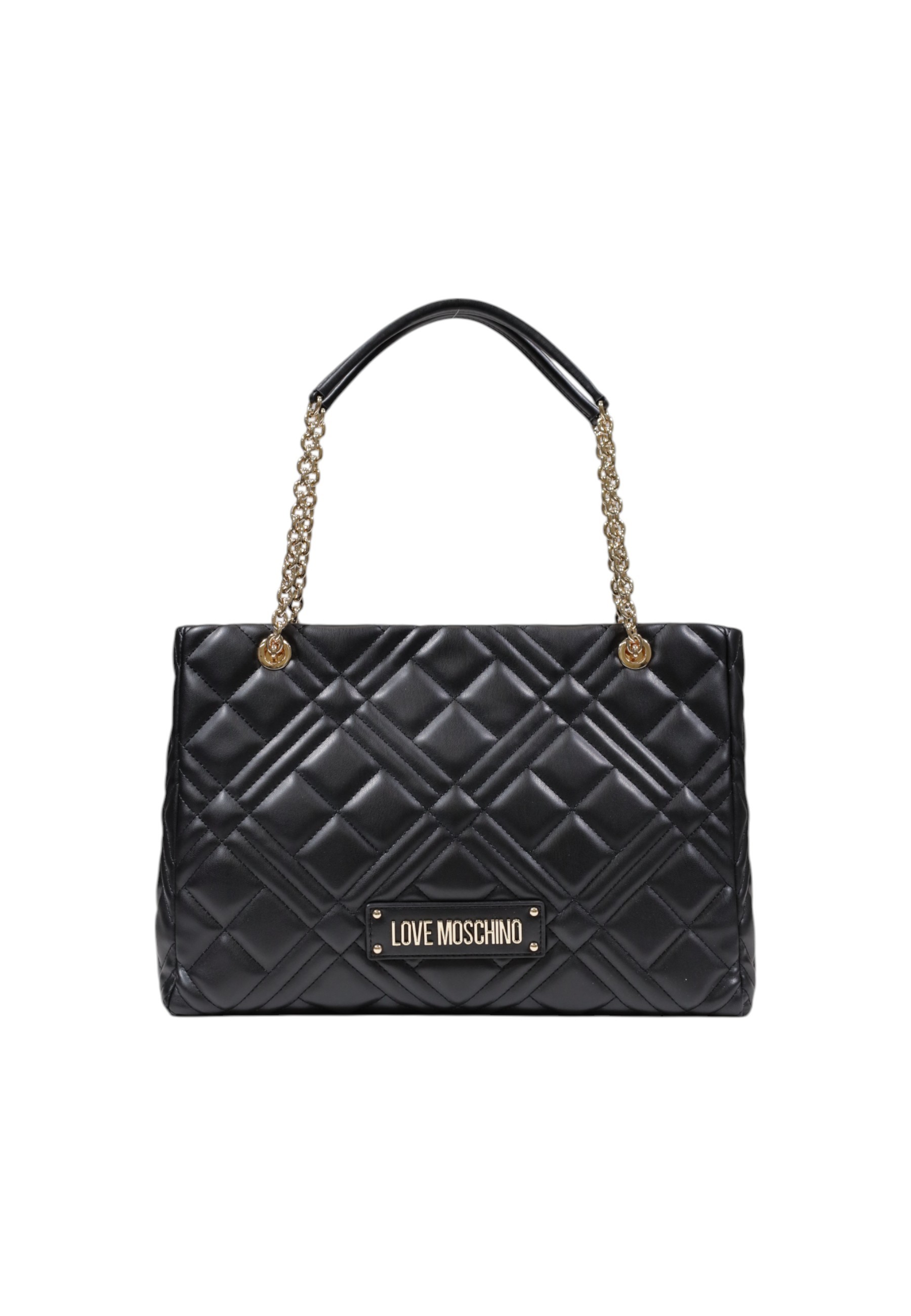 

Сумка Love Moschino сэтчел стеганая, черный