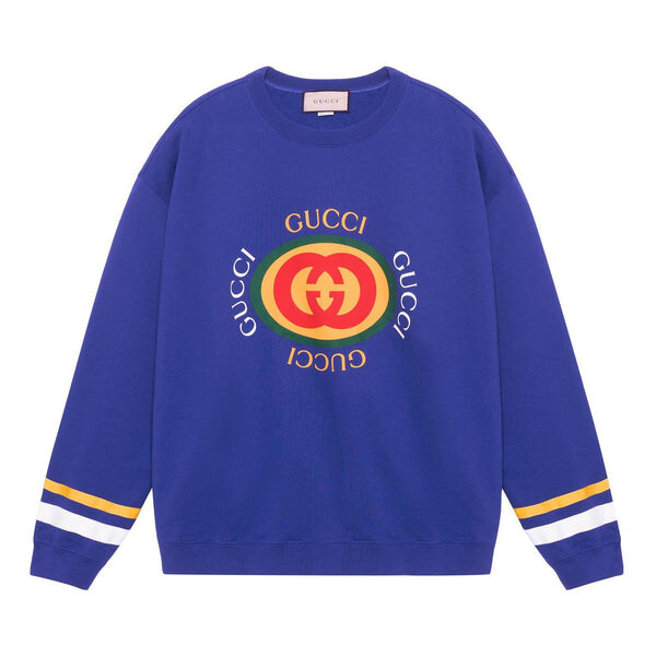 

Свитер cotton sweatshirt 'blue' Gucci, синий