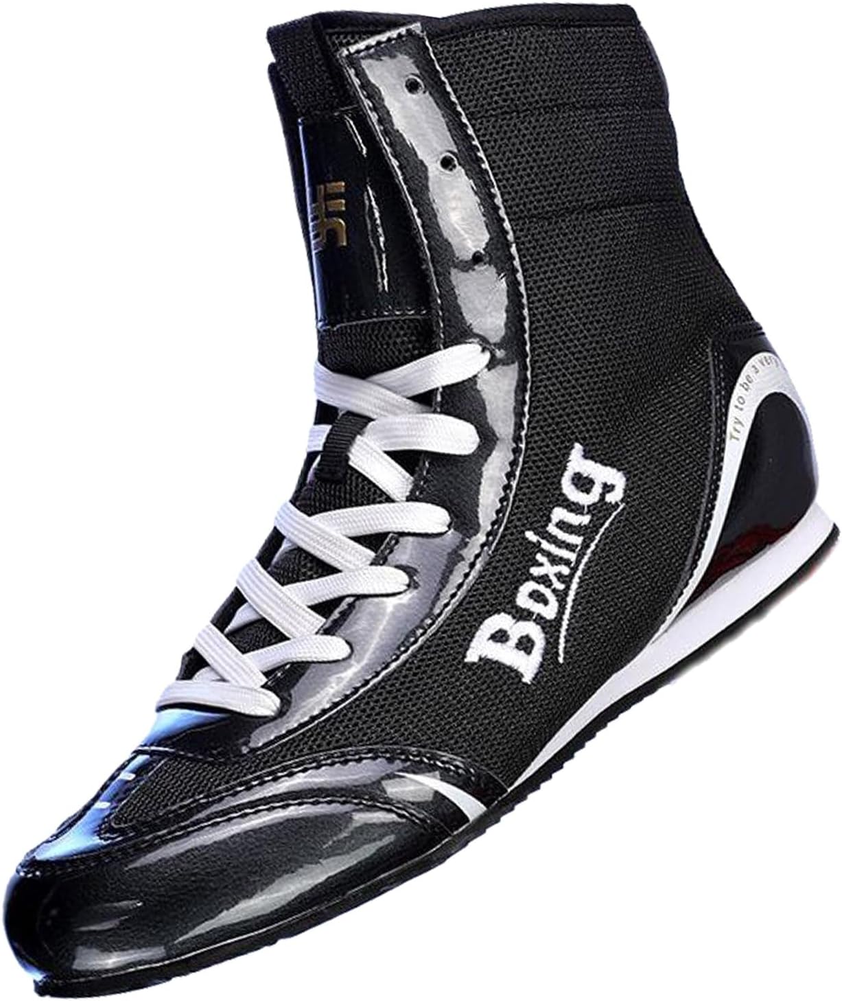 

Мужские борцовки Kervaky, противоскользящие, дышащие, для тренировок и бокса, легкие боксерские ботинки, черный