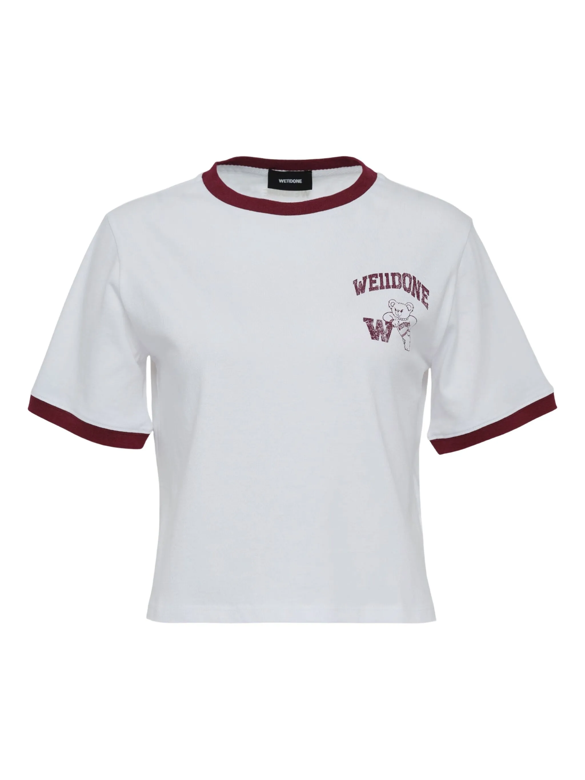 

Футболка Varsity Bear Ringer We11Done, белый