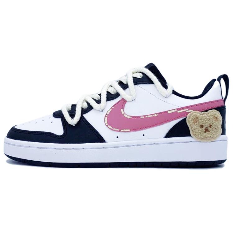 

Кроссовки Nike Court Borough Skateboard Shoes Women's Low-Top Pink, Черный, Кроссовки Nike Court Borough Skateboard Shoes Women's Low-Top Pink