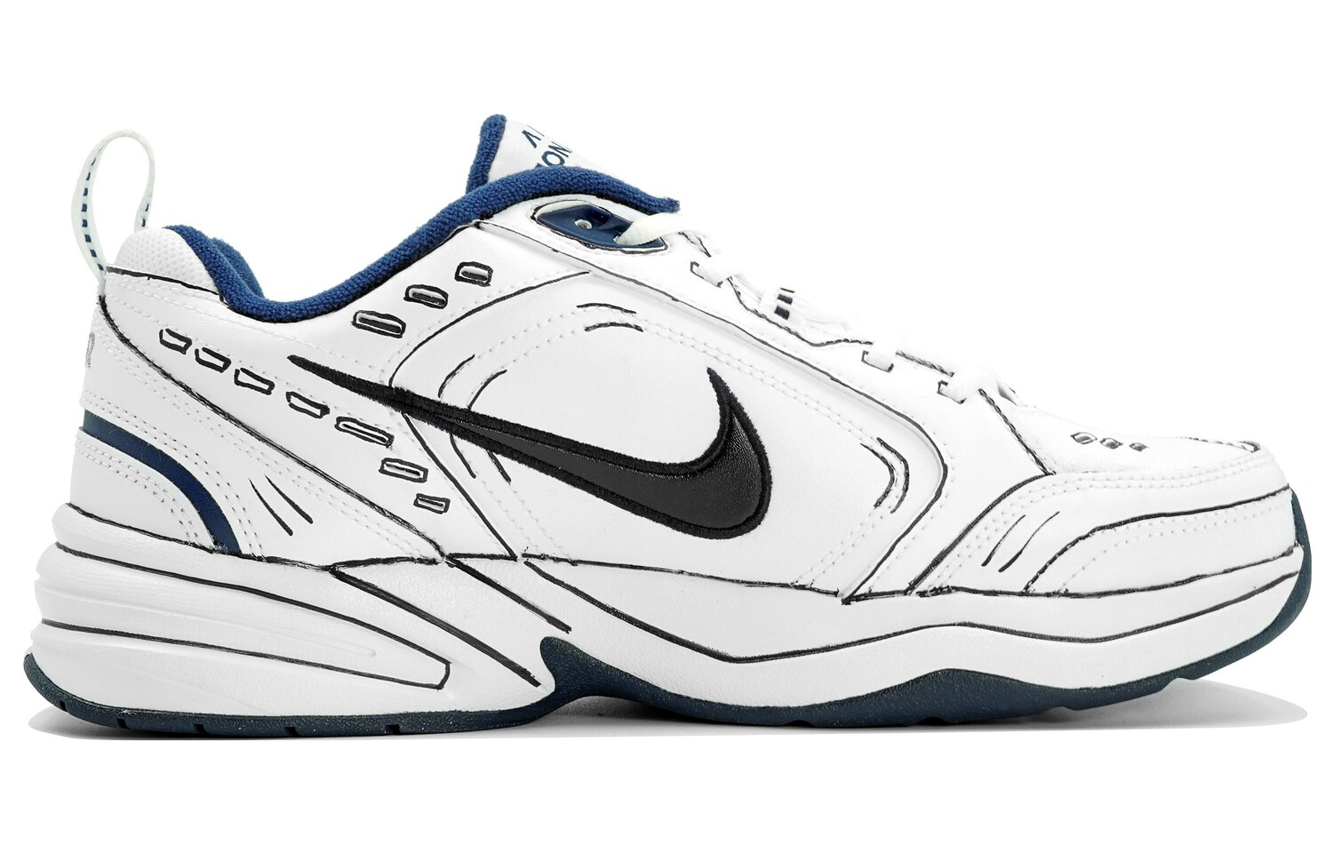

Массивные кроссовки Nike Air Monarch 4 унисекс, White