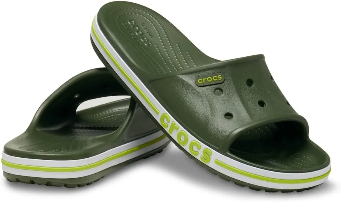 Сандалии Crocs унисекс Bayaband Slide, зеленый — фото 2