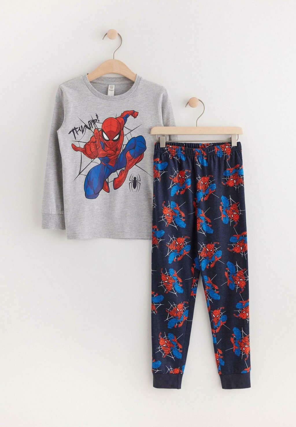 Пижамный комплект SET WITH SPIDER-MAN Lindex, светло-серый
