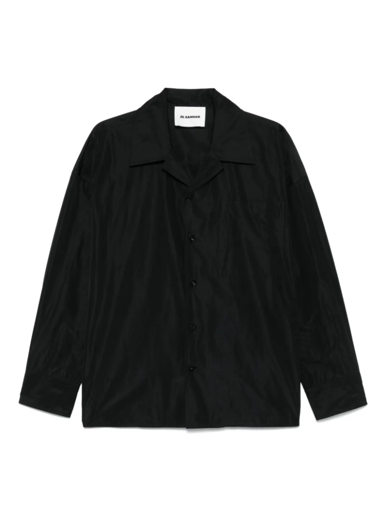 

Рубашка из тафты Jil Sander, черный