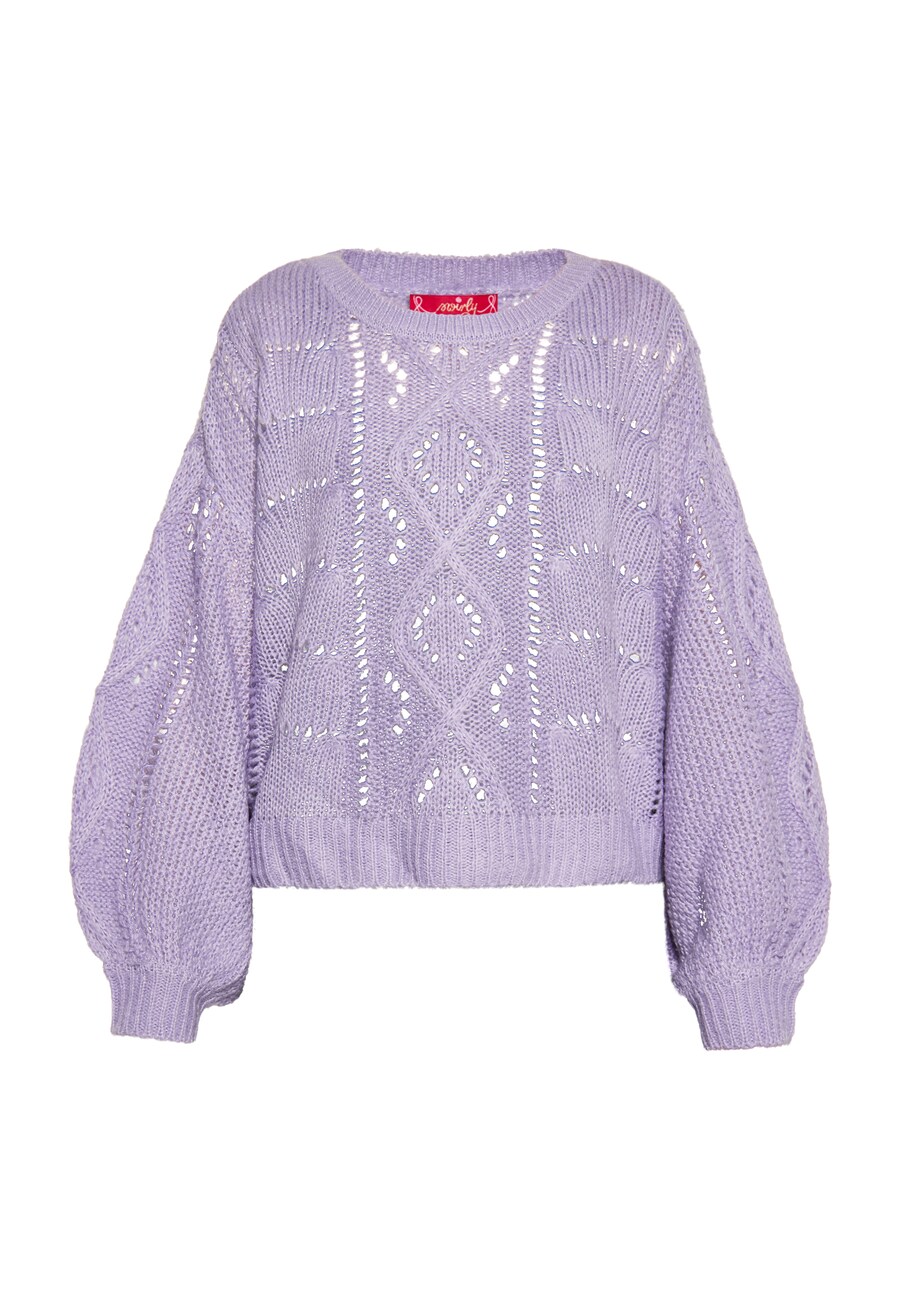 

Тонкий вязаный свитер swirly Sweater, лавандовый