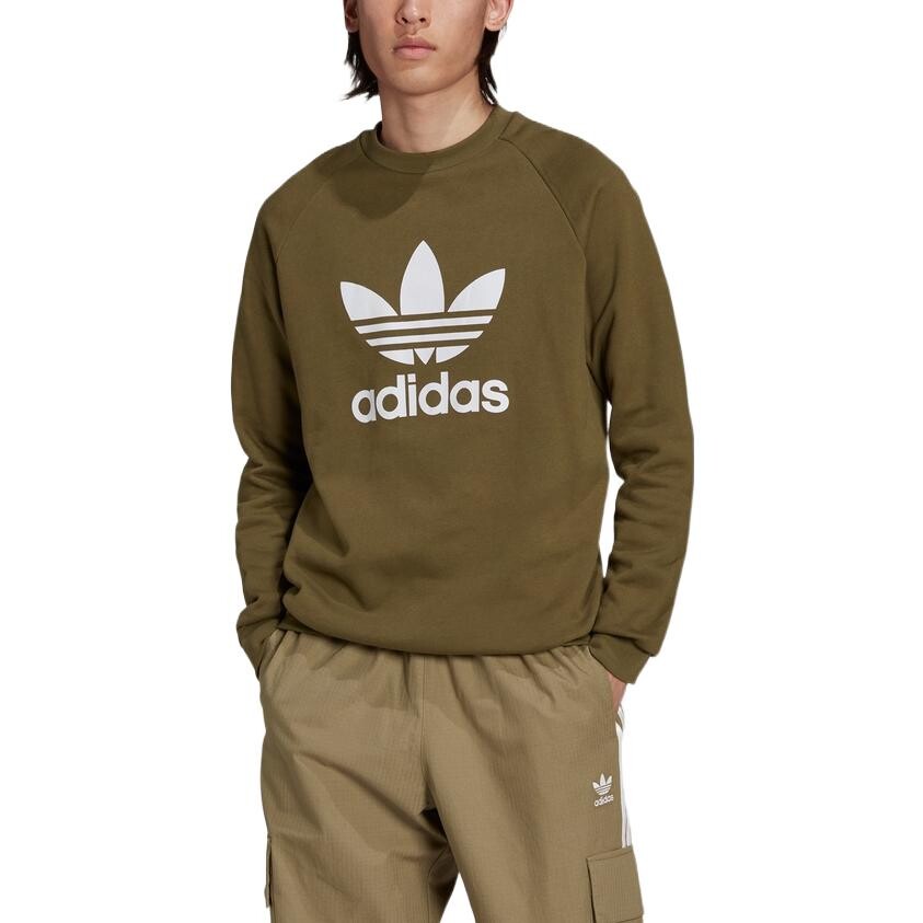 Мужские худи и свитшоты Adidas Originals, цвет Army Green — фото 3