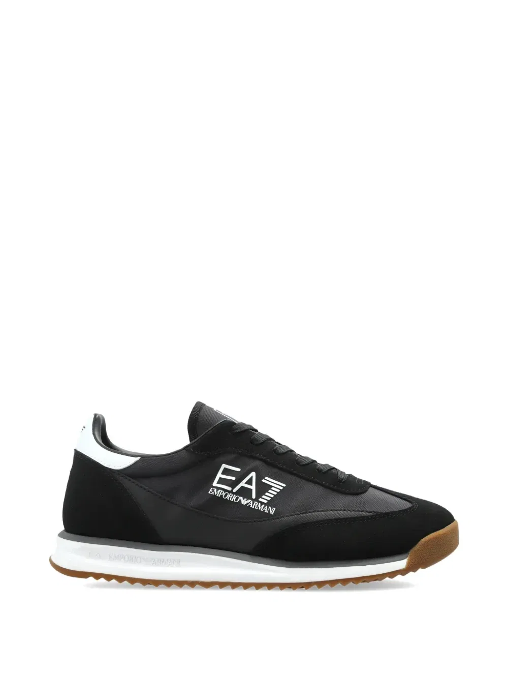 Кроссовки с панелями и логотипом Ea7 Emporio Armani, черный
