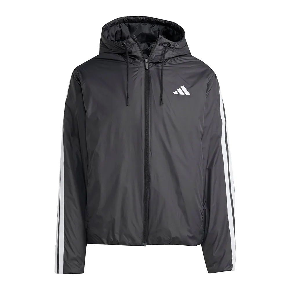 Утепленная куртка adidas Essentials Climawarm с тремя полосками, черный — фото 3