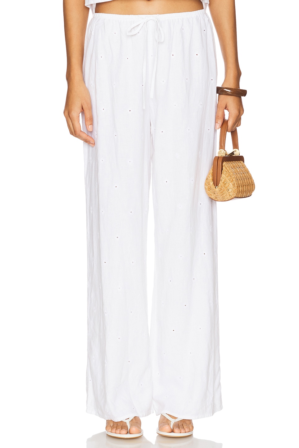 

Широкие брюки Bella Dahl, white