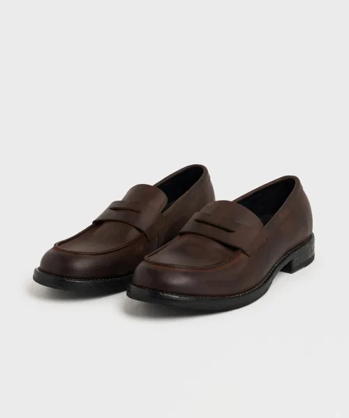 Мужские кожаные лоферы LOSTGARDEN UNIFORM Brown — фото 4