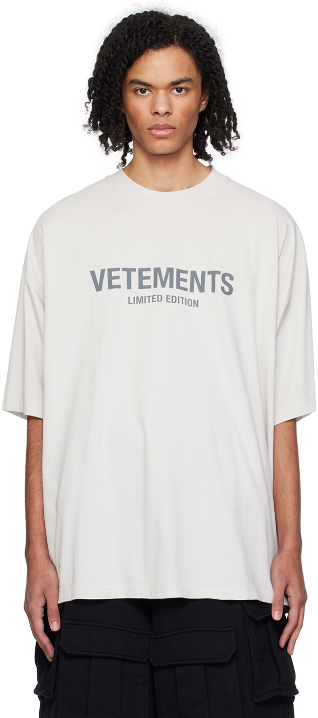 

Серая футболка Limited Edition Vetements