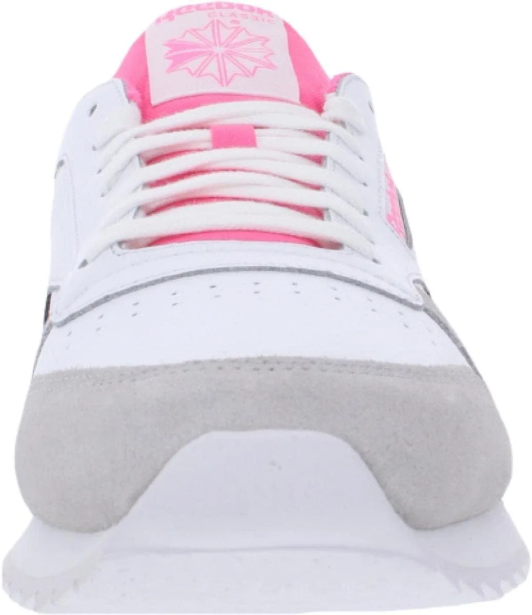 Кроссовки Reebok Unisex-Adult Cl Leather Ripple Clip Su, White Skull Grey Solar Pi — фото 3
