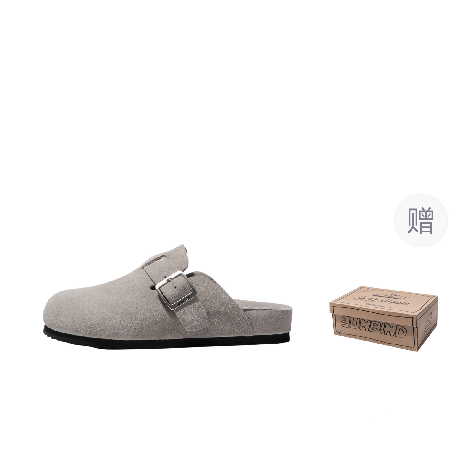 

SANBAI STUDIO Унисекс тапочки с закрытым носком хаки с подарком, цвет Khaki (Gift Included)