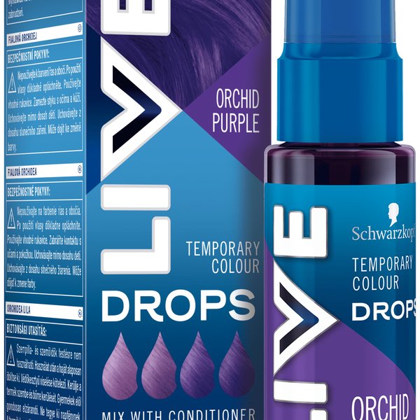 

Полуперманентная краска для волос орхидея фиолетовая, 30 мл Live Drops, цвет orchid purple
