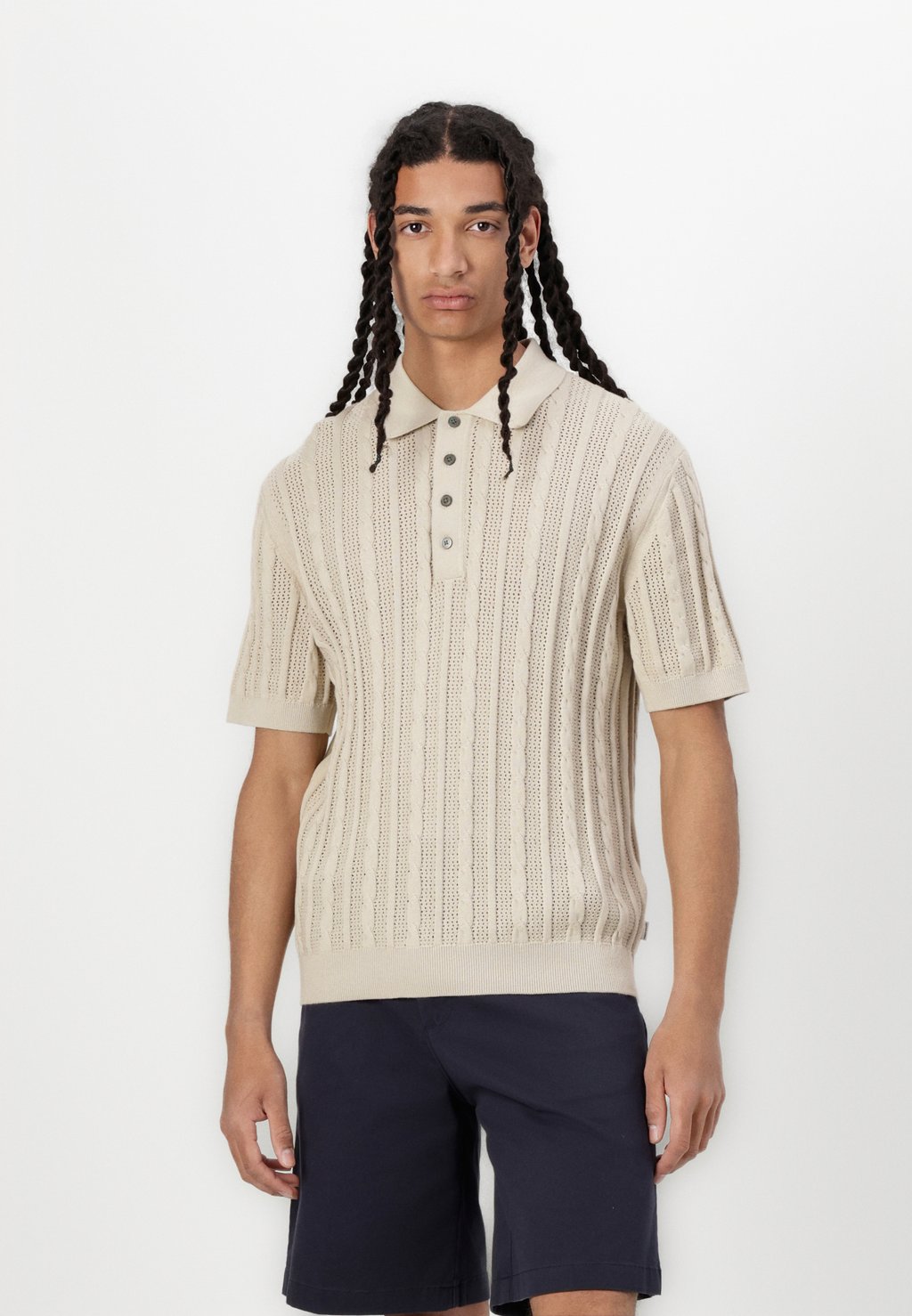 

Рубашка поло JPRBLAMASON Jack & Jones PREMIUM, бежевый