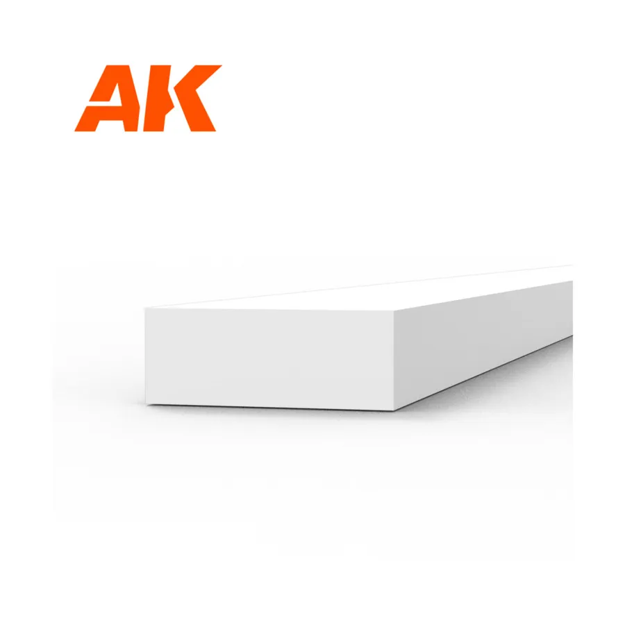 

Стирольная полоса - 1,5 х 4 х 350 мм., High Quality Modeling Styrene