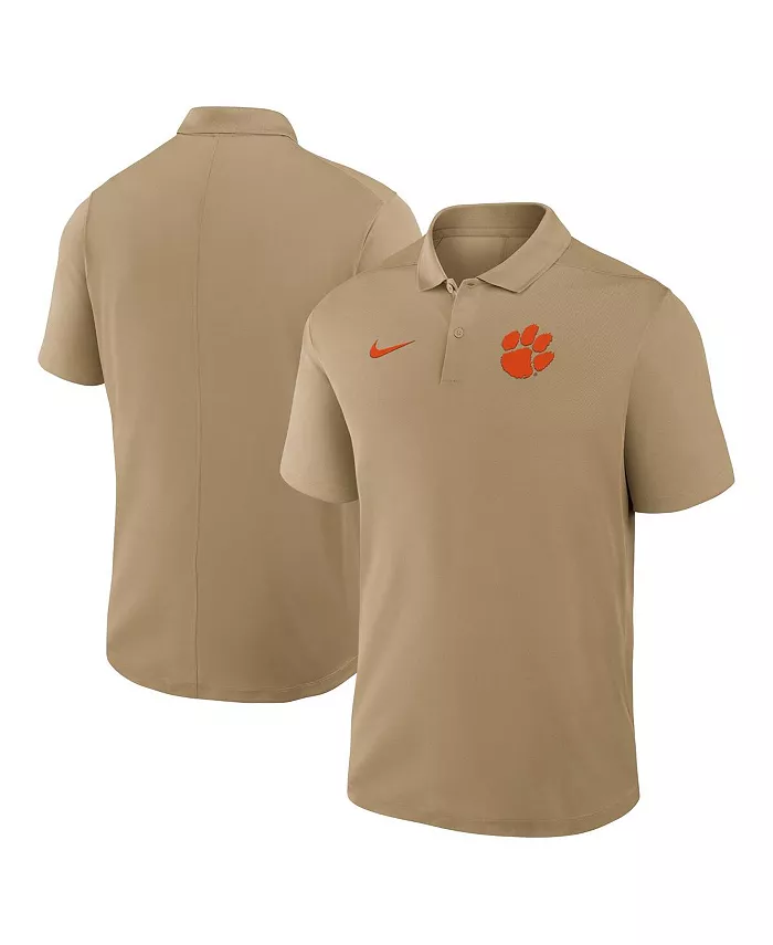 

Мужская поло для активного отдыха Tan Clemson Tigers Primetime Victory Primary Logo Performance Nike