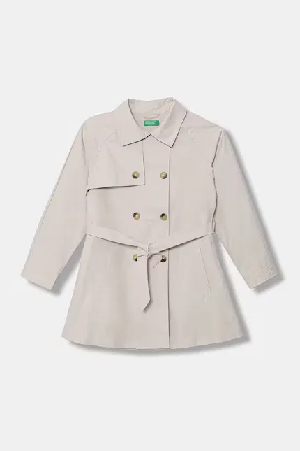 Плащ классический Trencz United Colors of Benetton, бежевый