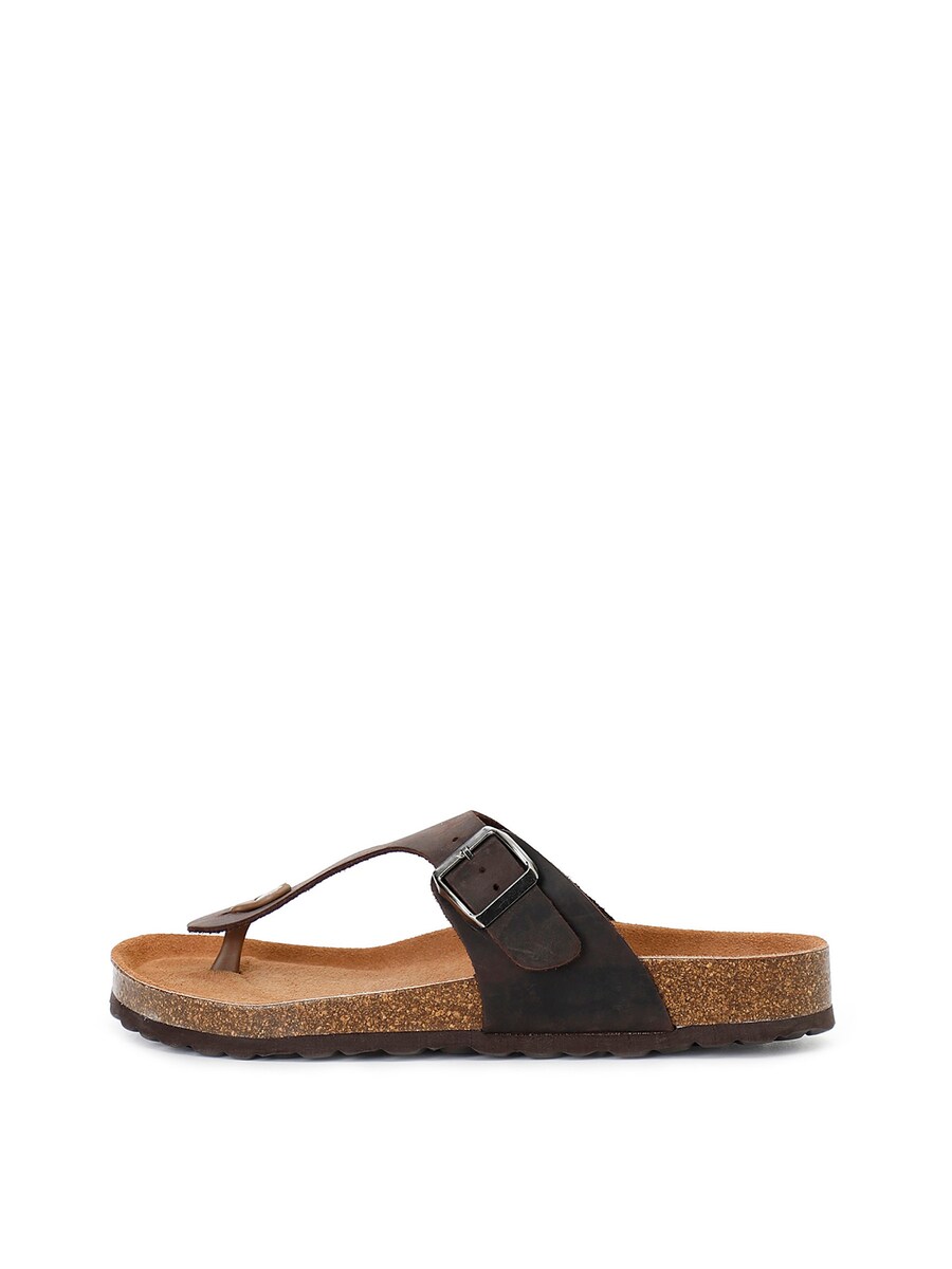 

Сандалии с Т-образной перемычкой CAFè NOIR, темно-коричневый