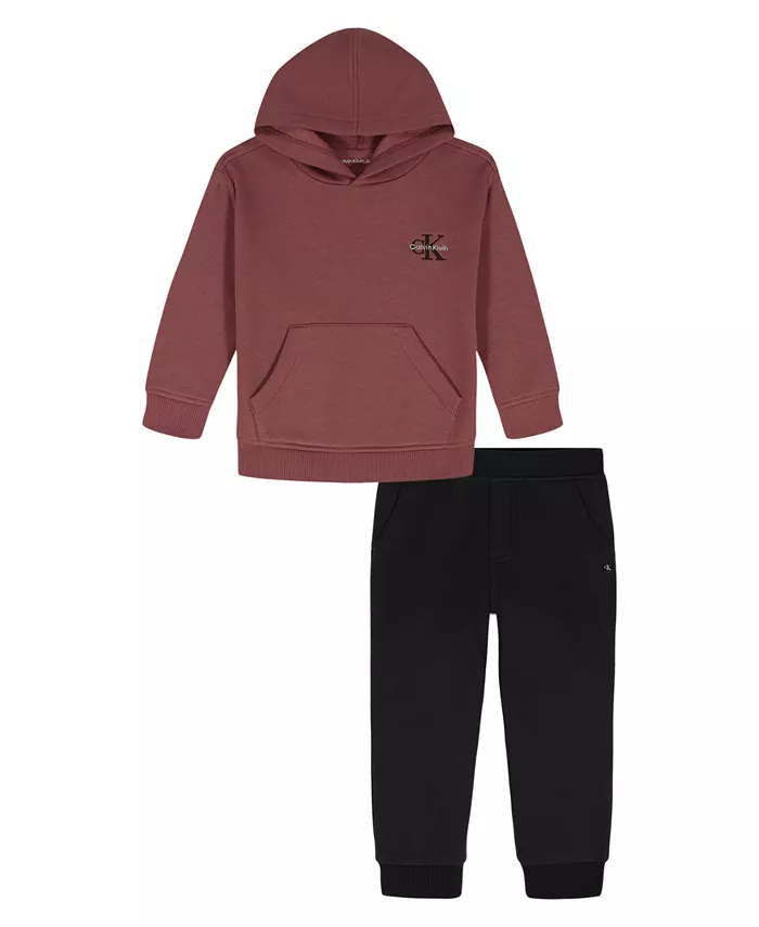 

Мальчики 2T-7 комплект из 2 предметов худи и брюки Calvin Klein, мультиколор