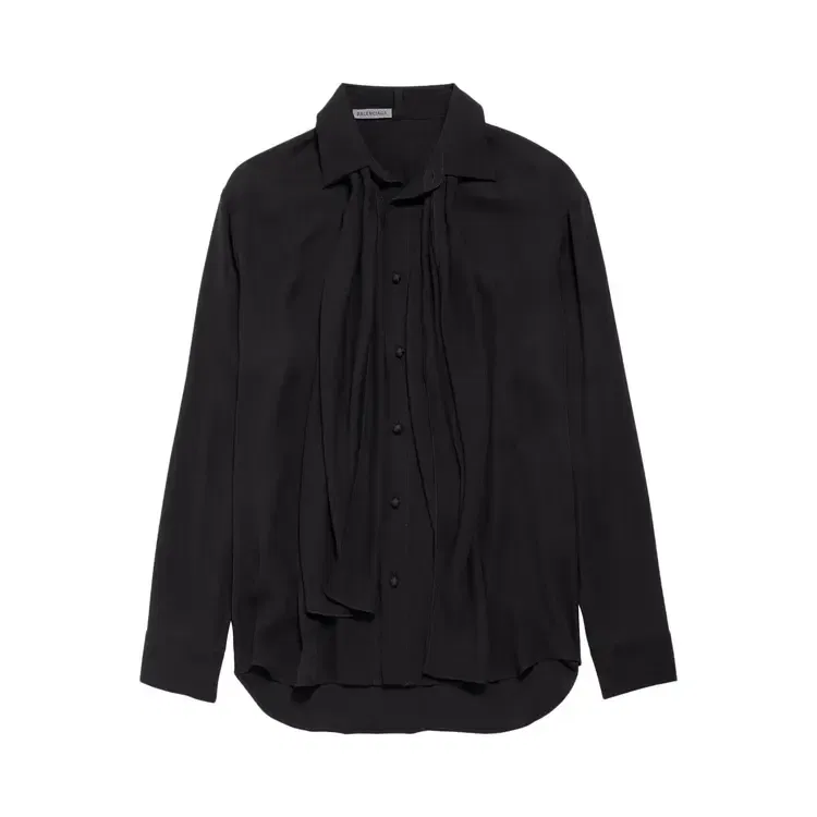 Рубашка-шарф Balenciaga, черный