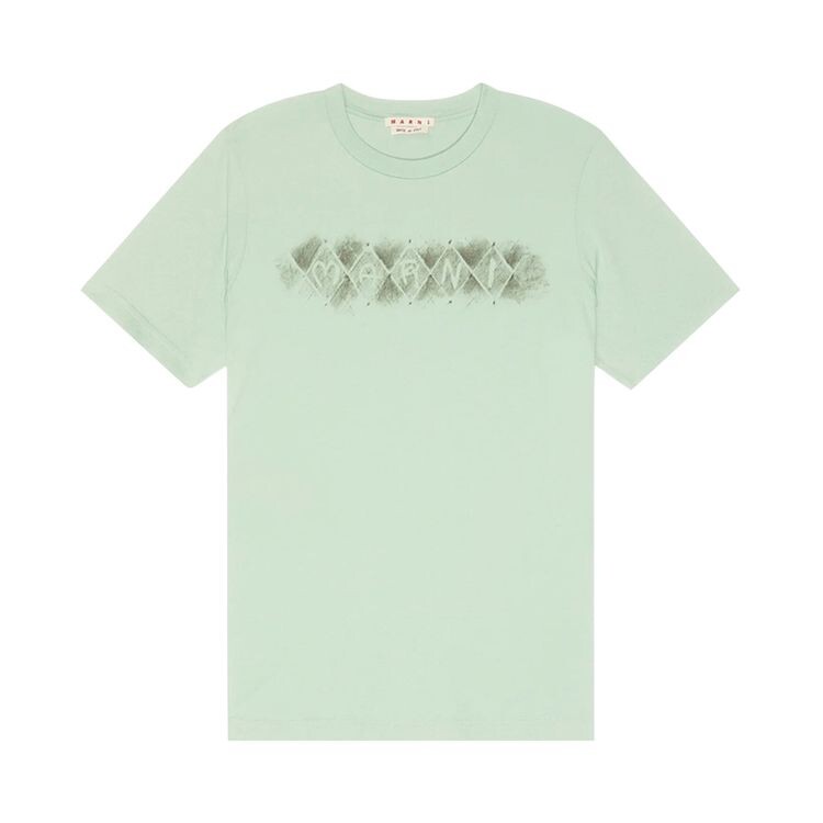 

Футболка Marni Logo Diamond Print T-Shirt Green, зеленый