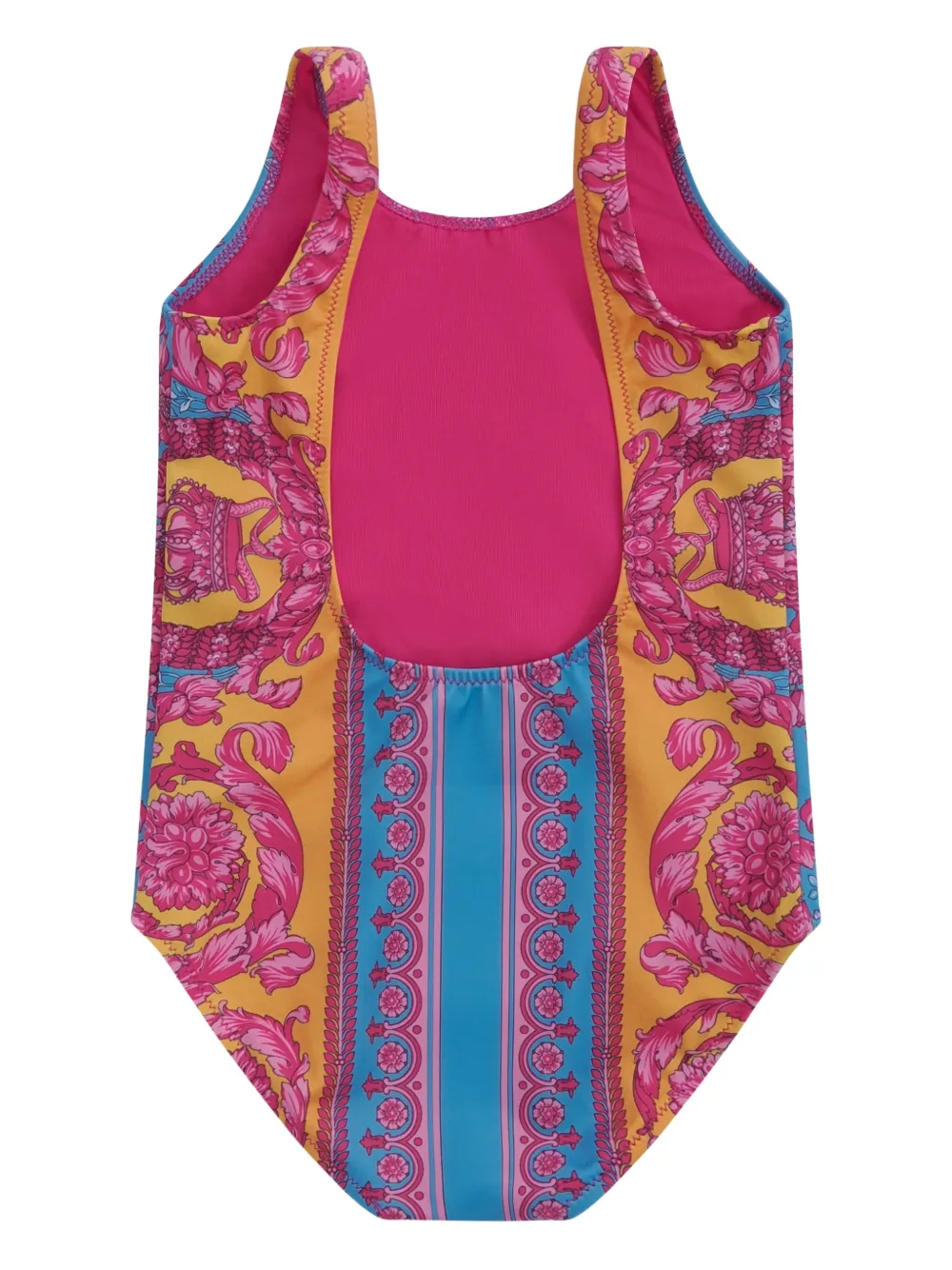 Купальник с принтом Медузы Versace Kids, розовый — фото 2