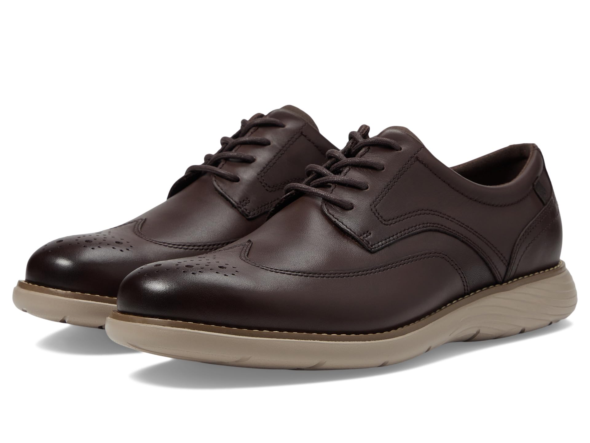 Туфли Rockport Garett Wing Tip, цвет Dark Brown