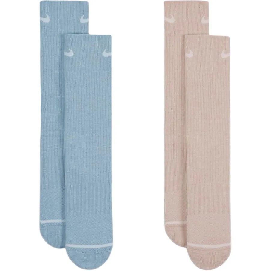 Носки до середины икры унисекс, набор из 2 пар Nike, 2 Pack (Blue+Pink)
