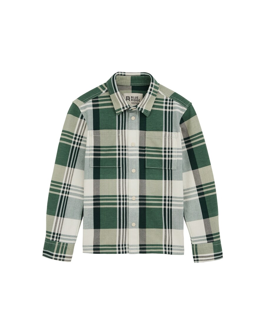 

Рубашка на пуговицах классического кроя WE Fashion, Fir/Light green