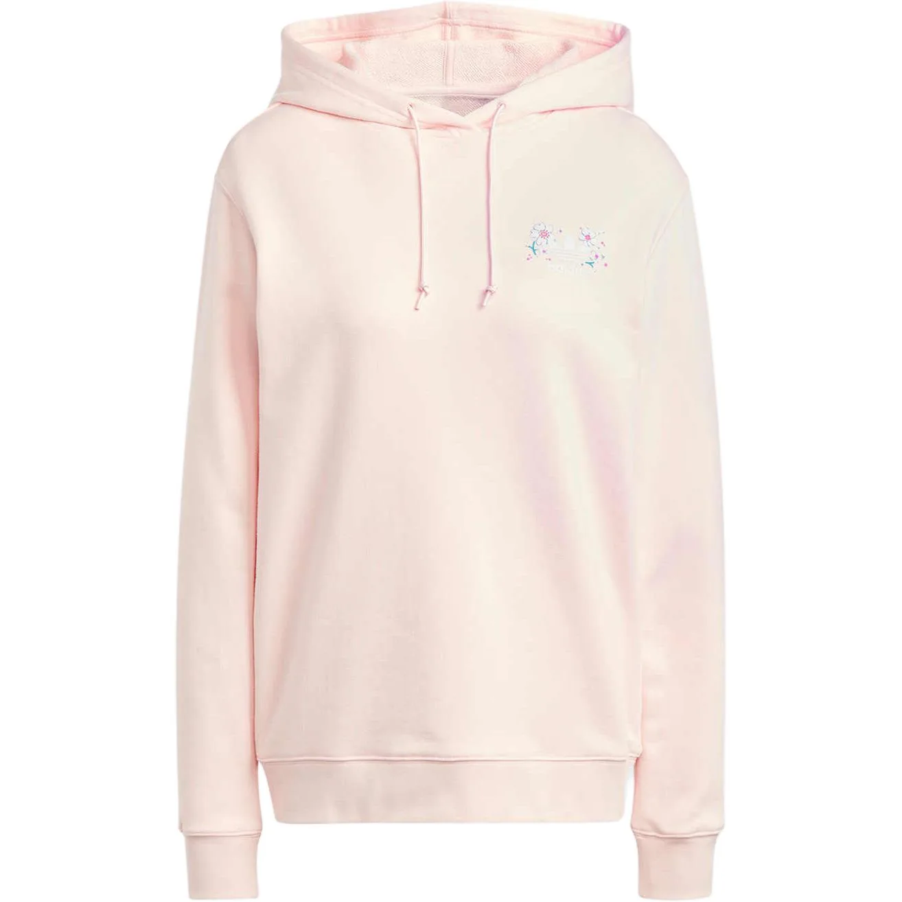 Худи с логотипом из хлопка Adidas Originals, Ice Crystal Pink