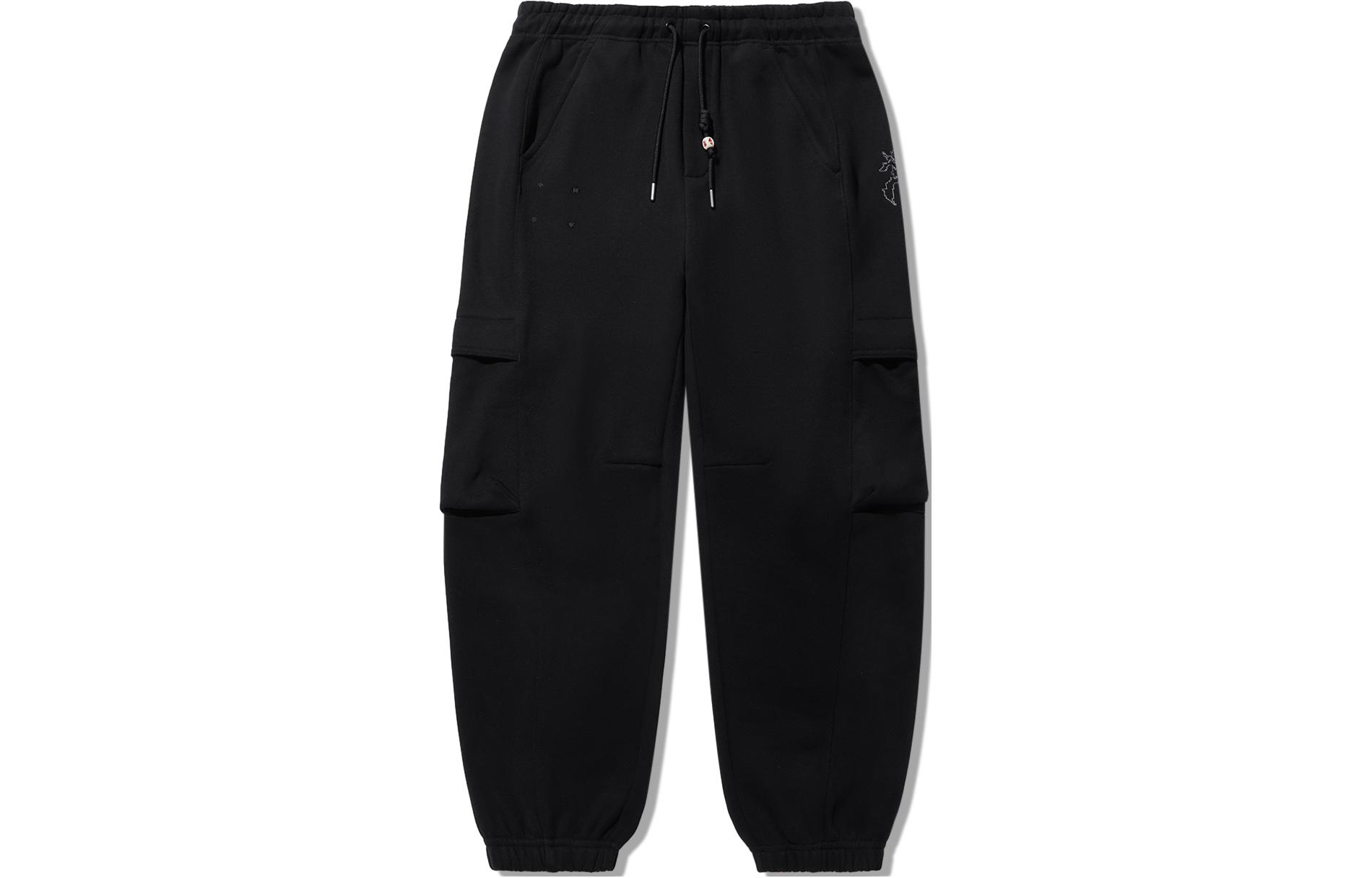 

LiNing Трикотажные спортивные штаны мужские черные