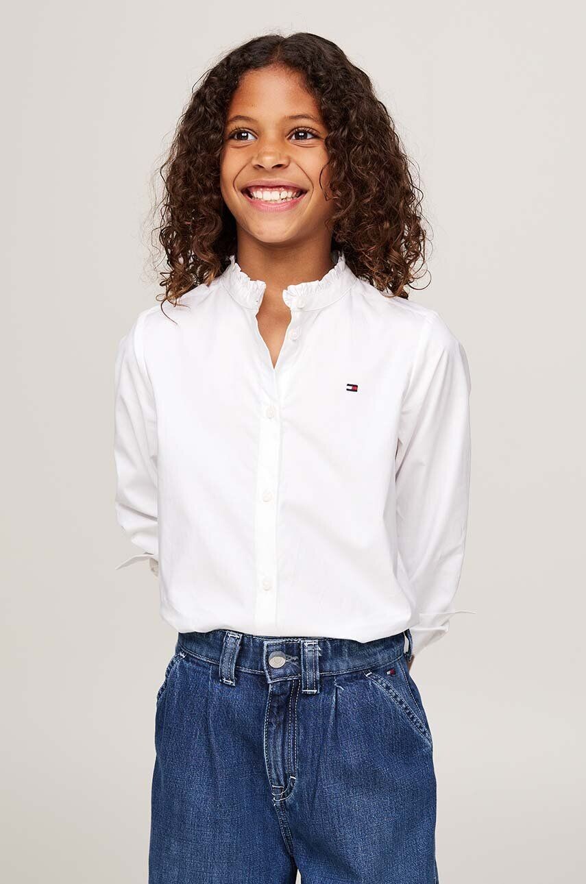 

Детская хлопковая рубашка Tommy Hilfiger, белый