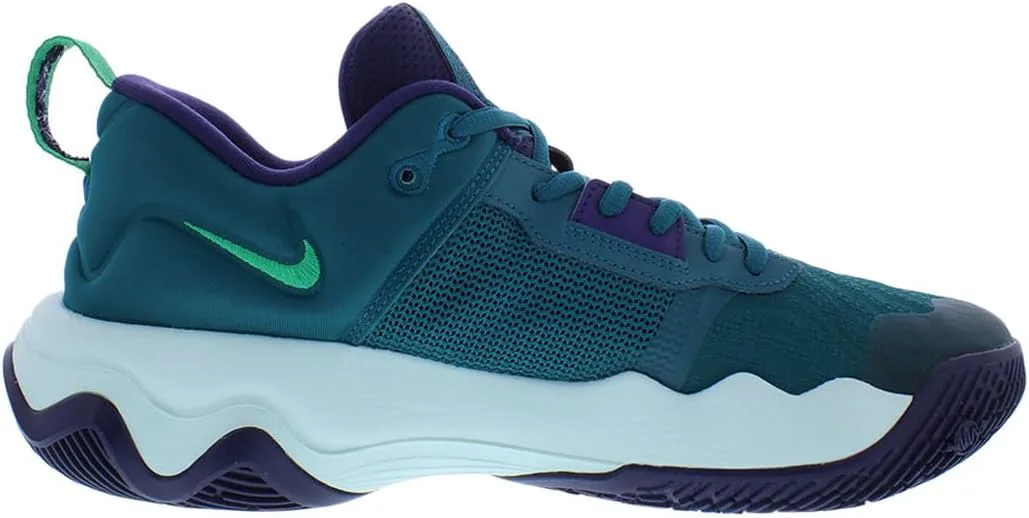Мужские кроссовки Nike, три четверти высоты, фиолетовый/зеленый — фото 4