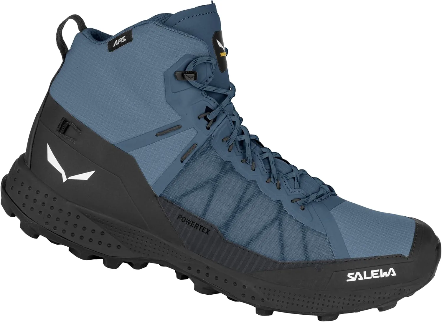 Мужские трекинговые и походные ботинки Salewa Pedroc Pro Powertex водонепроницаемые, синий/черный — фото 2