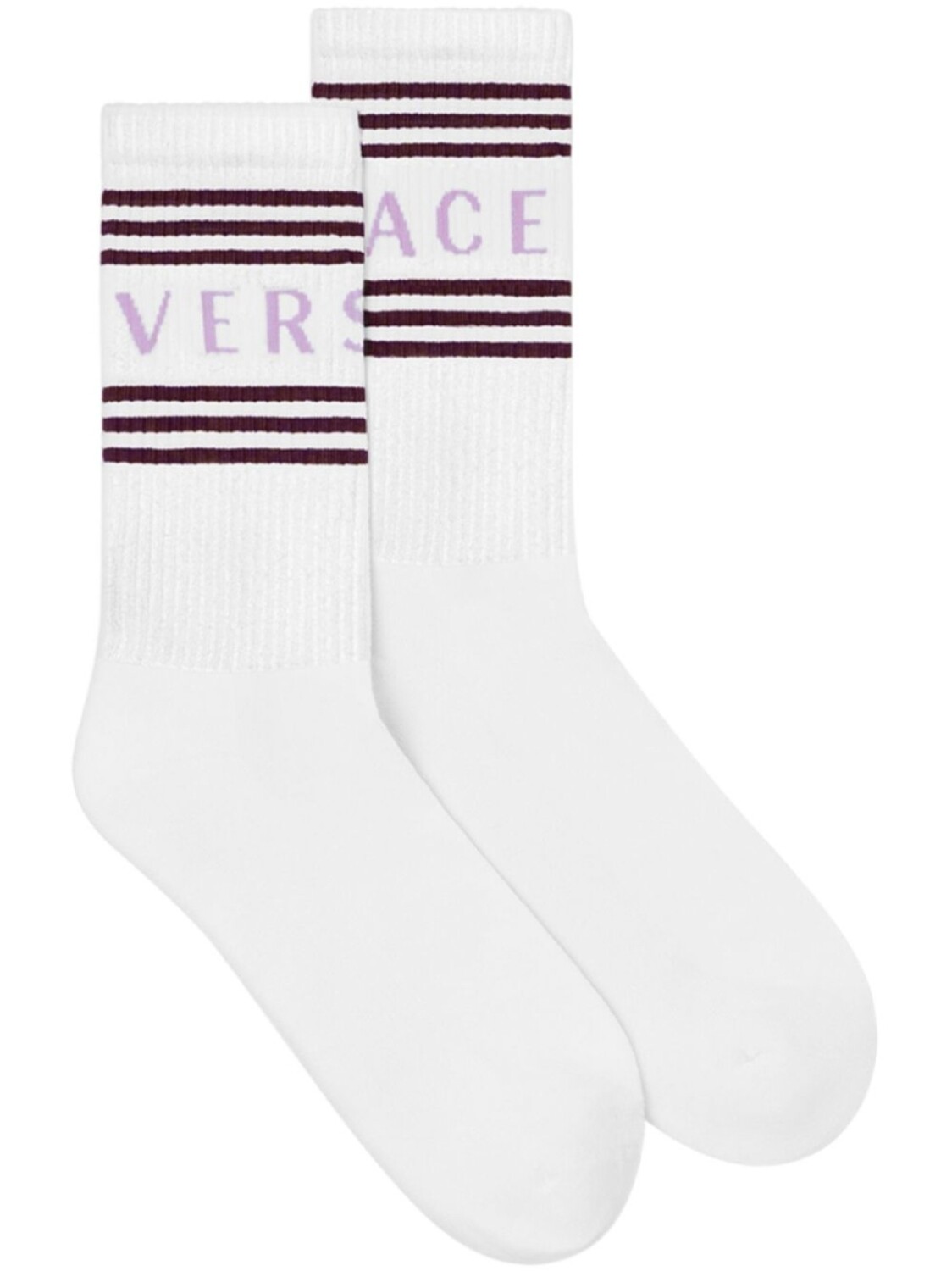 

Versace носки с логотипом, белый