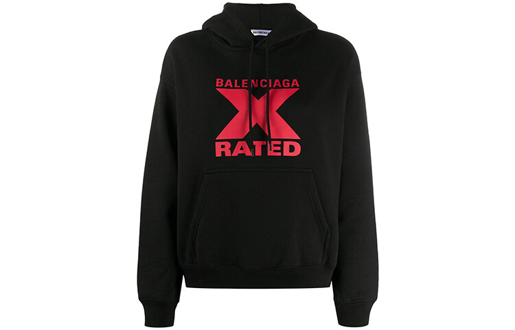 

Толстовка женская Balenciaga Rated, черный / красный