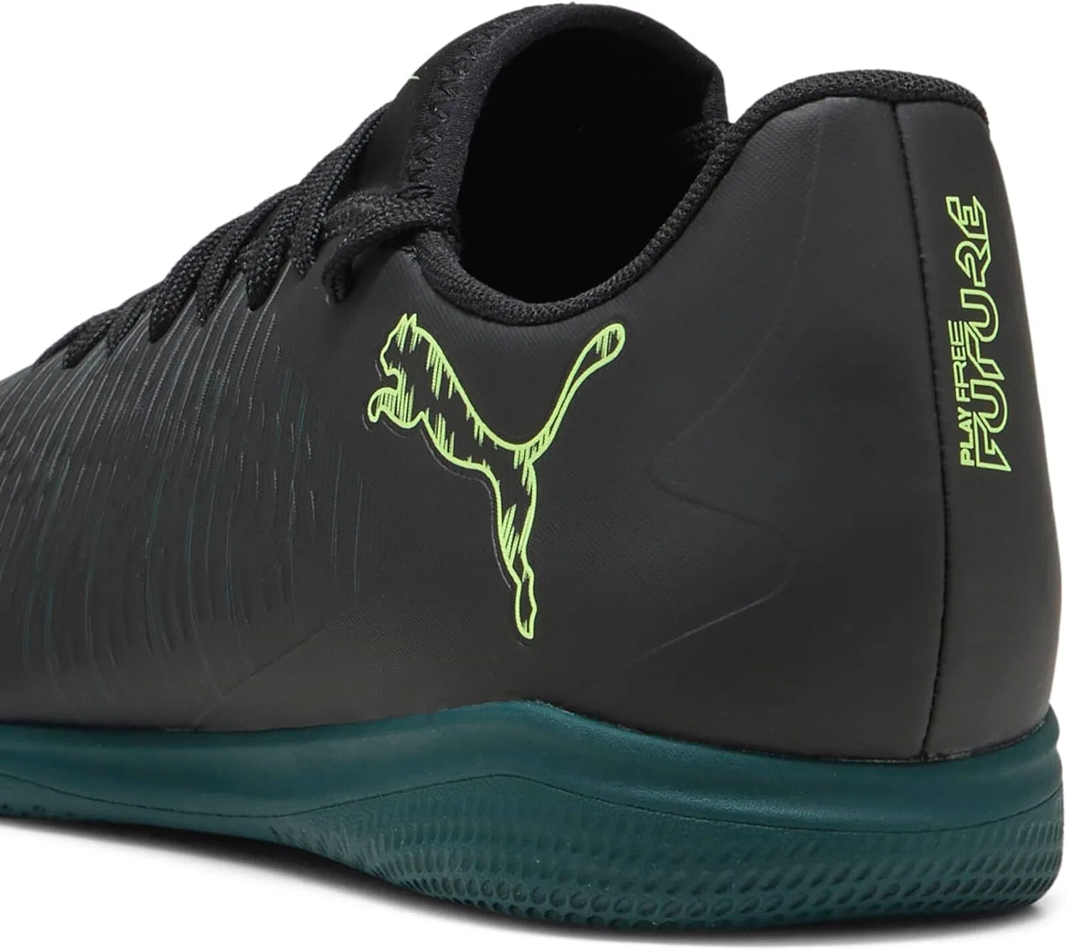 Мужские кроссовки Puma Future Play для тренировок во время беременности, черный/светло-зеленый — фото 3