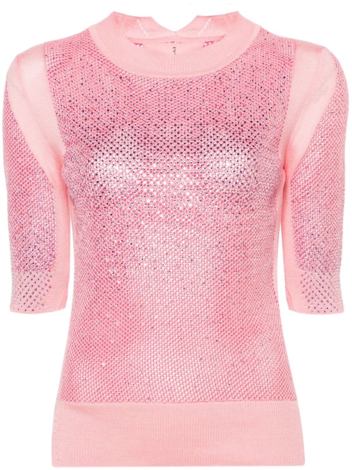 

Ermanno Scervino топ с кристаллами, розовый