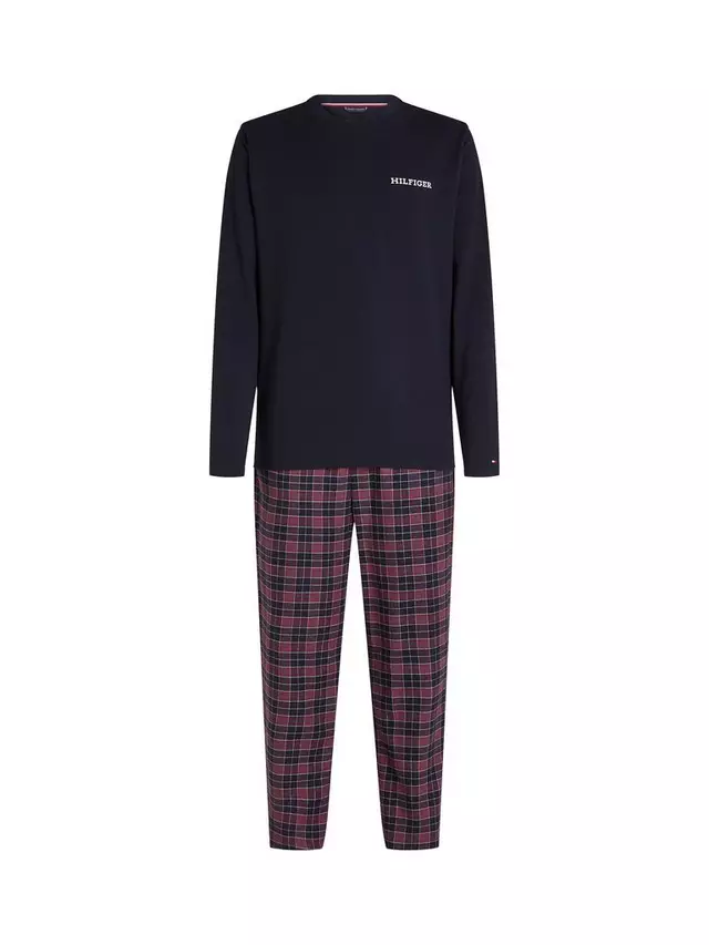 

Пижама Tommy Hilfiger Long Sleeve Flannel, цвет desert sky/check