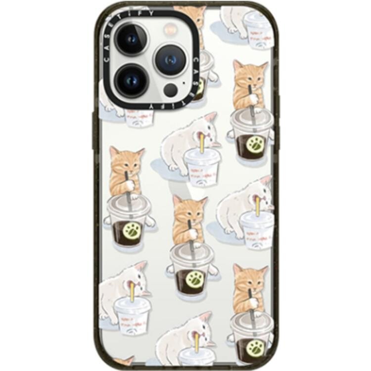 

CASETIFY Чехол для телефона, Transparent - black frame