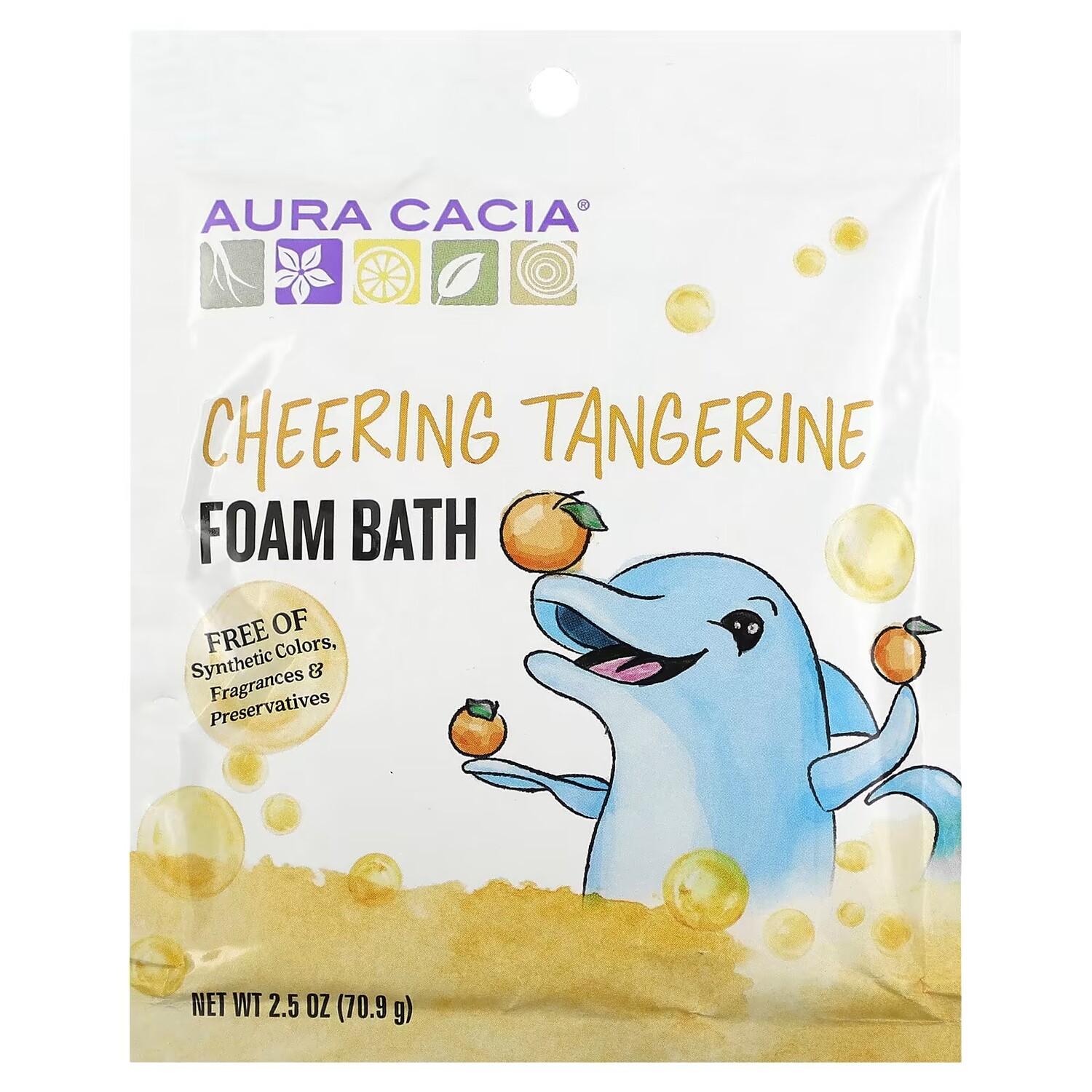 

Пена для ванны Aura Cacia Cheering мандарин, 70,9 г