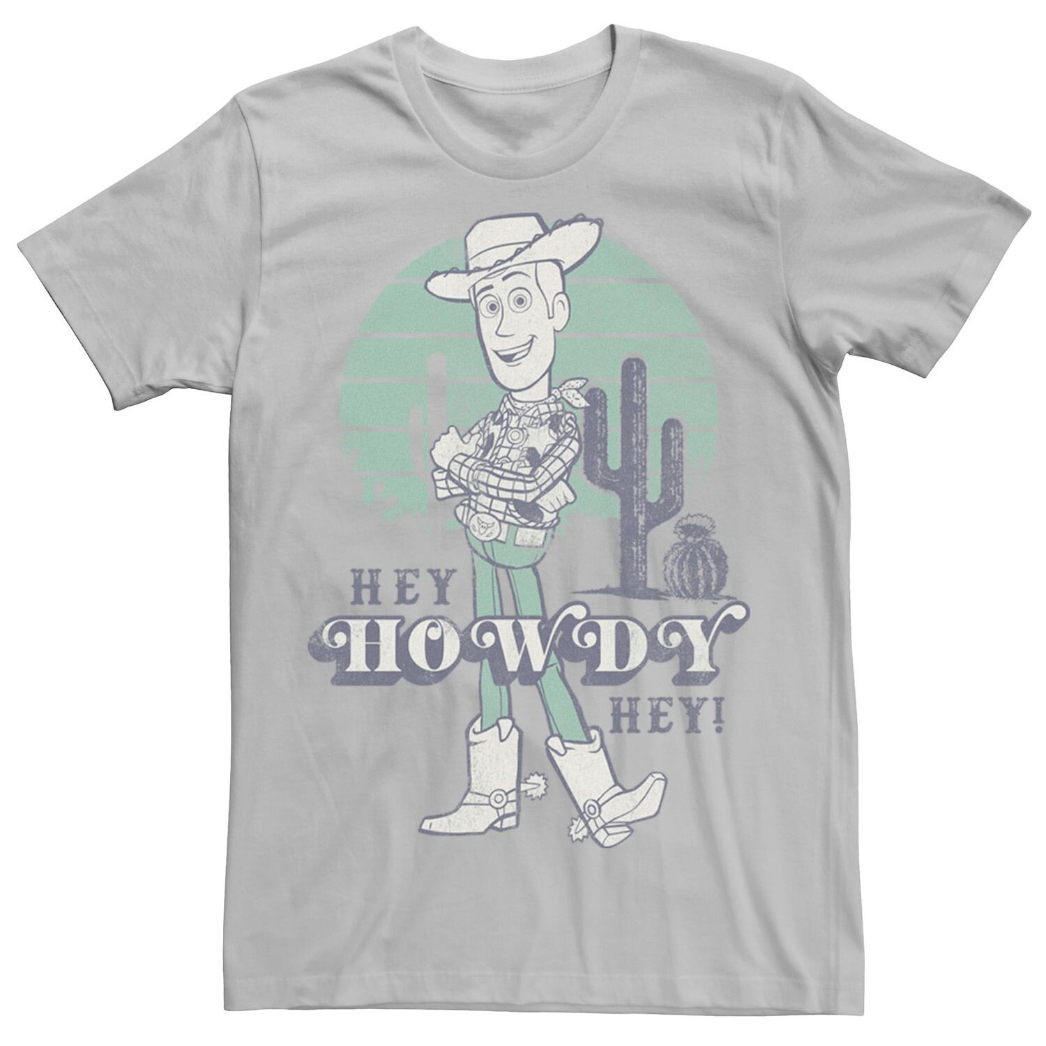 

Мужская футболка Toy Story Pastel Hey Howdy Hey Woody Disney / Pixar, Серый, Мужская футболка Toy Story Pastel Hey Howdy Hey Woody Disney / Pixar