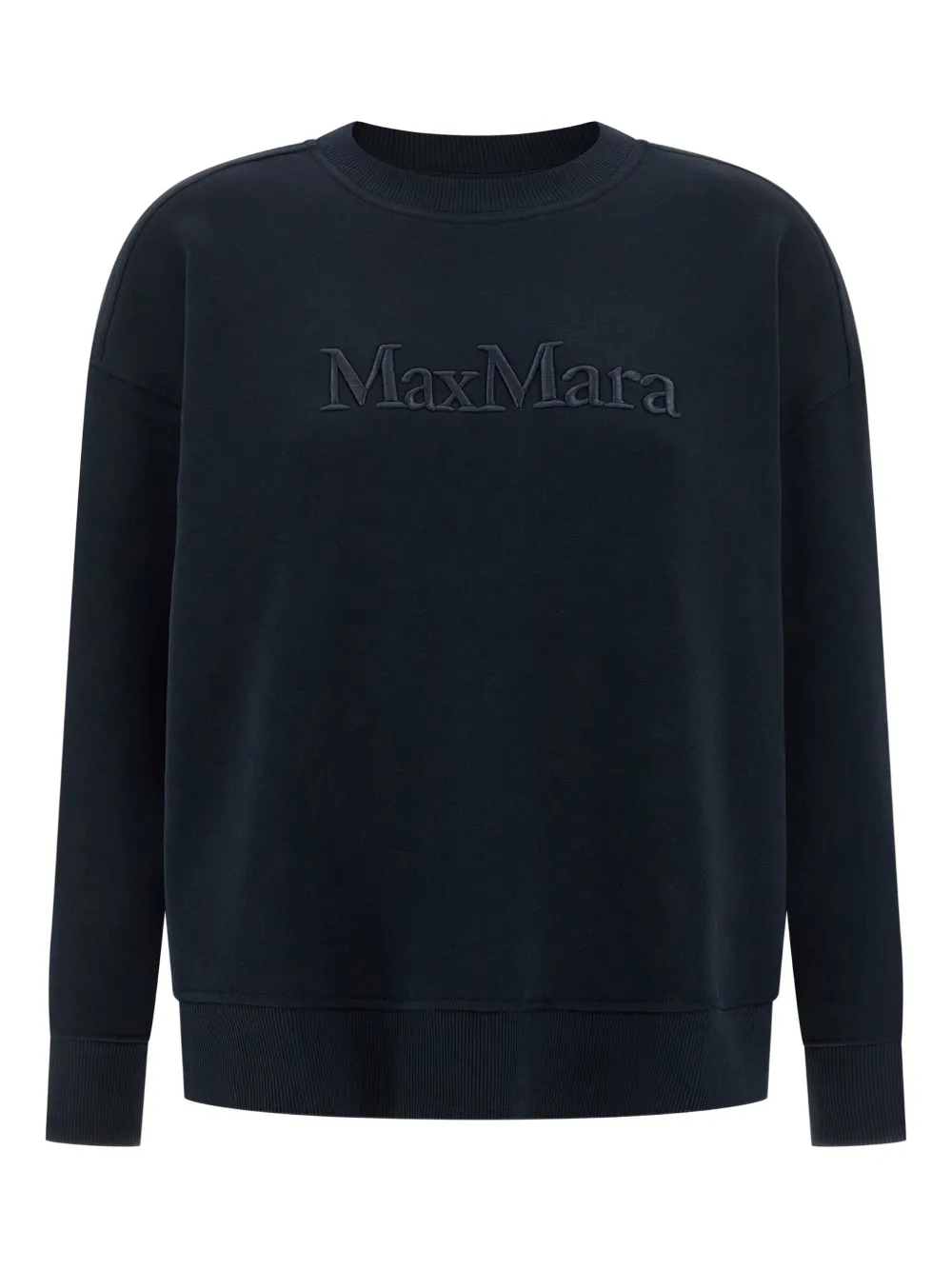 

Свитшот с вышитым логотипом и круглым вырезом 'S Max Mara, синий