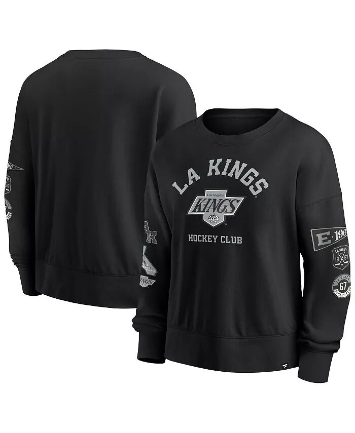 

Женская черная толстовка-пуловер Los Angeles Kings Go Team Fanatics