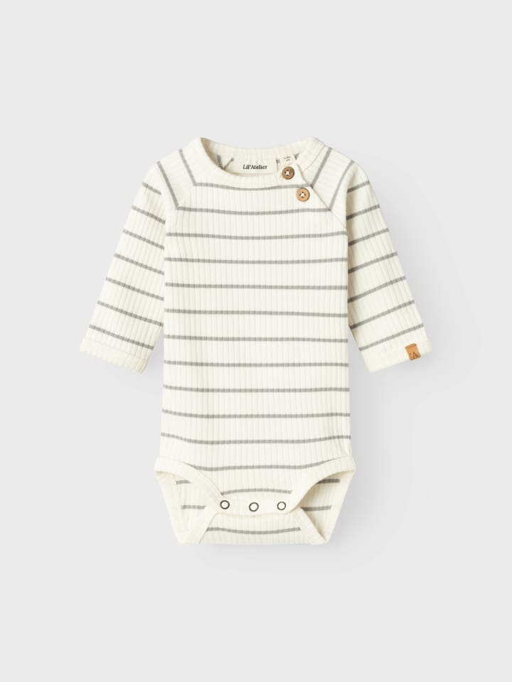 Name it Боди с длинными рукавами NBMKAIL LS SLIM BODY LIL в кокосовом молоке — фото 3