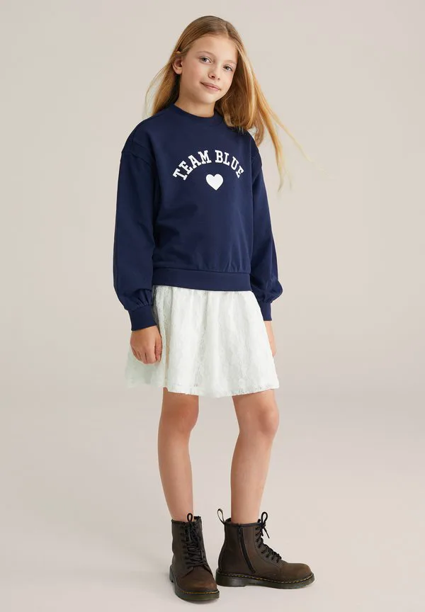 Кружевное повседневное платье We Fashion, Dark Blue