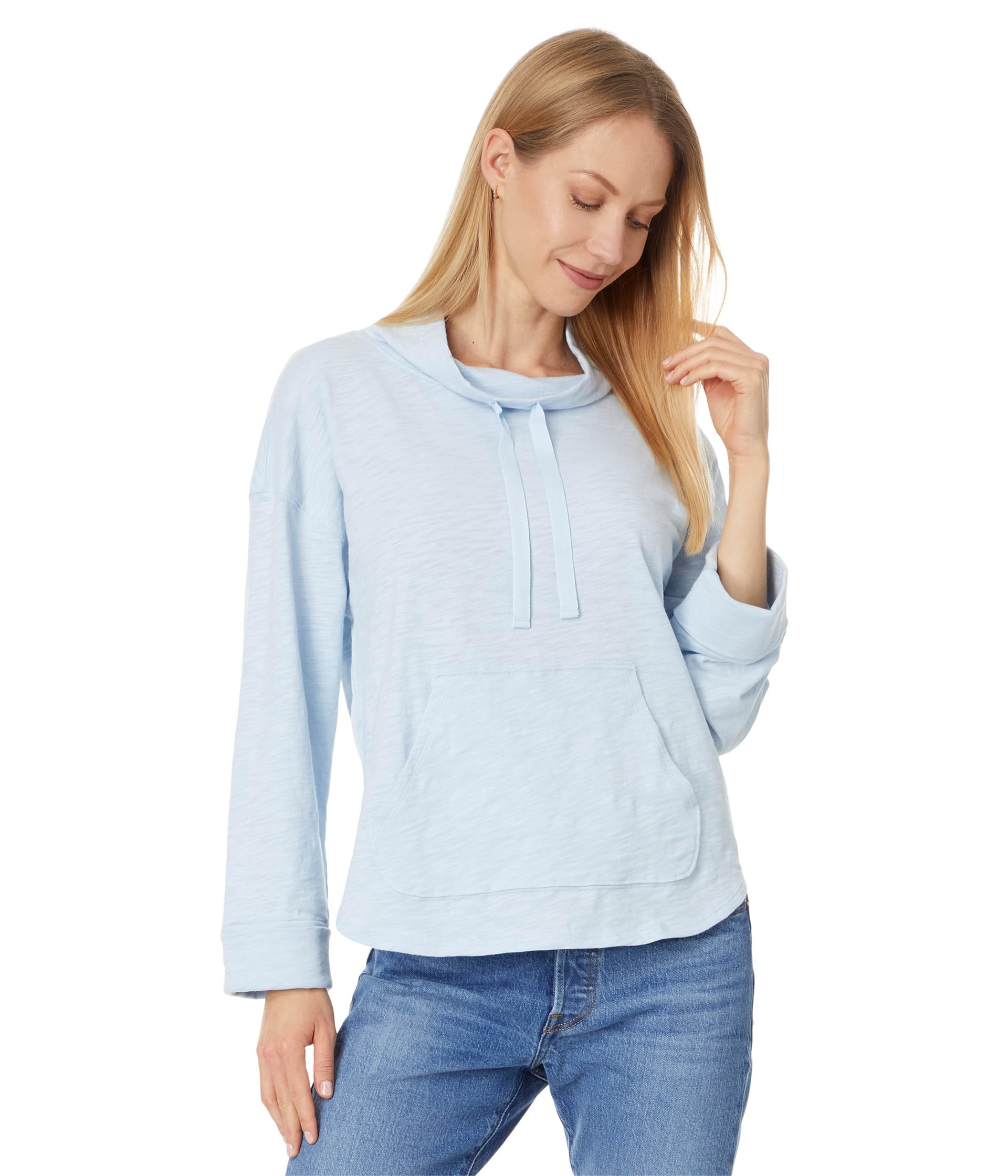 

Пуловер Lilla P Drawstring Neck Pullover, цвет Glass